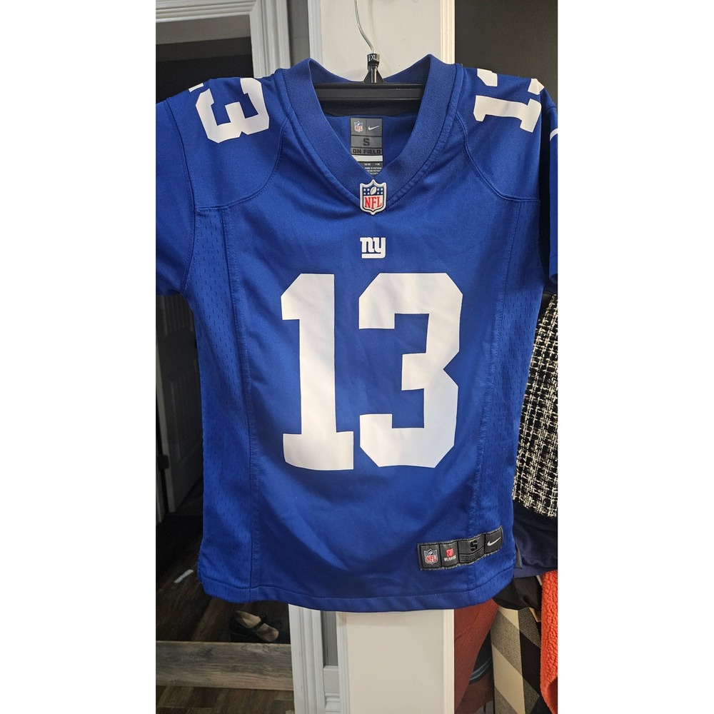 Nike New York Giants Odell Beckham Jr 13 Youth Small Blue Football Jersey NFL